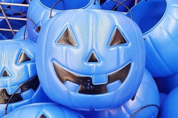 New trend for Halloween: blue buckets to raise autism awareness